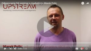 Marek Polic Hovorí o marketingovom seminári